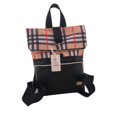 Rolltop Tasche - Kariert